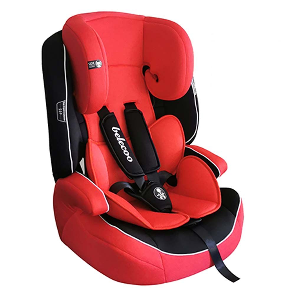 Belecoo - Sip Car Seat Blue (9M To 12Y, 9-36 Kg) - Red