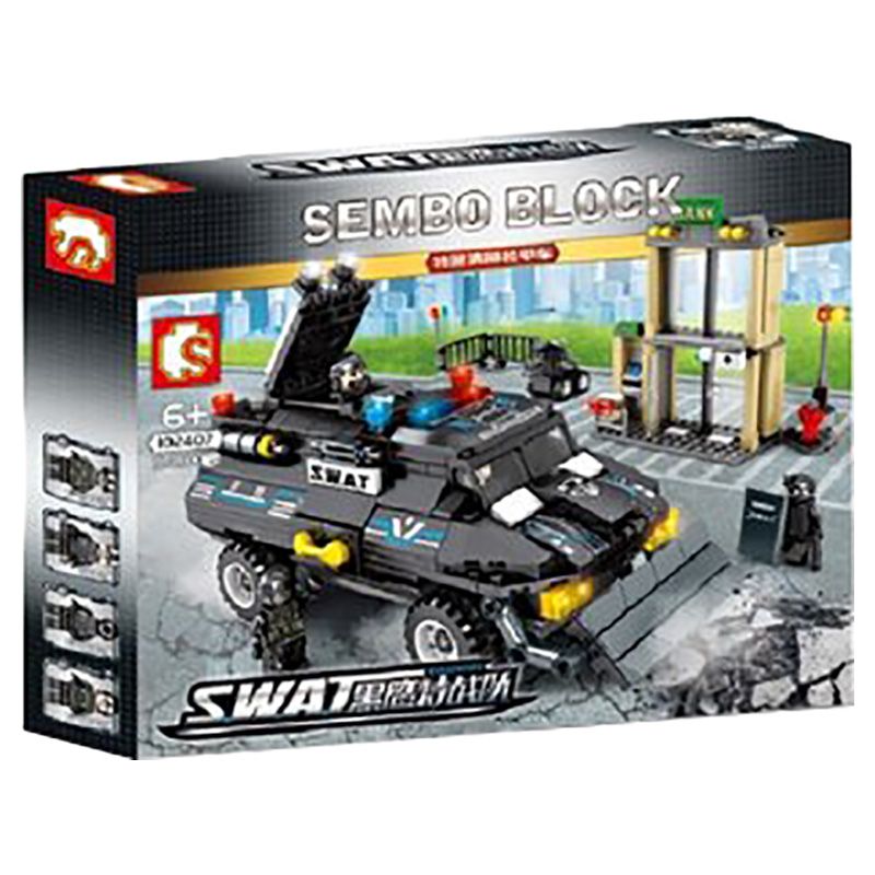 Sembo - Blackhawk Swat Series Building Blocks - 549 Pcs - Black