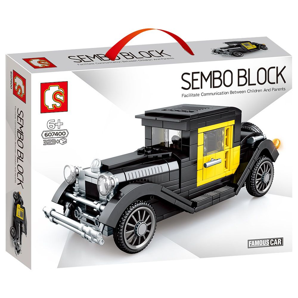 Sembo - Classic Passion Car Building Blocks - 323 Pcs - Yellow