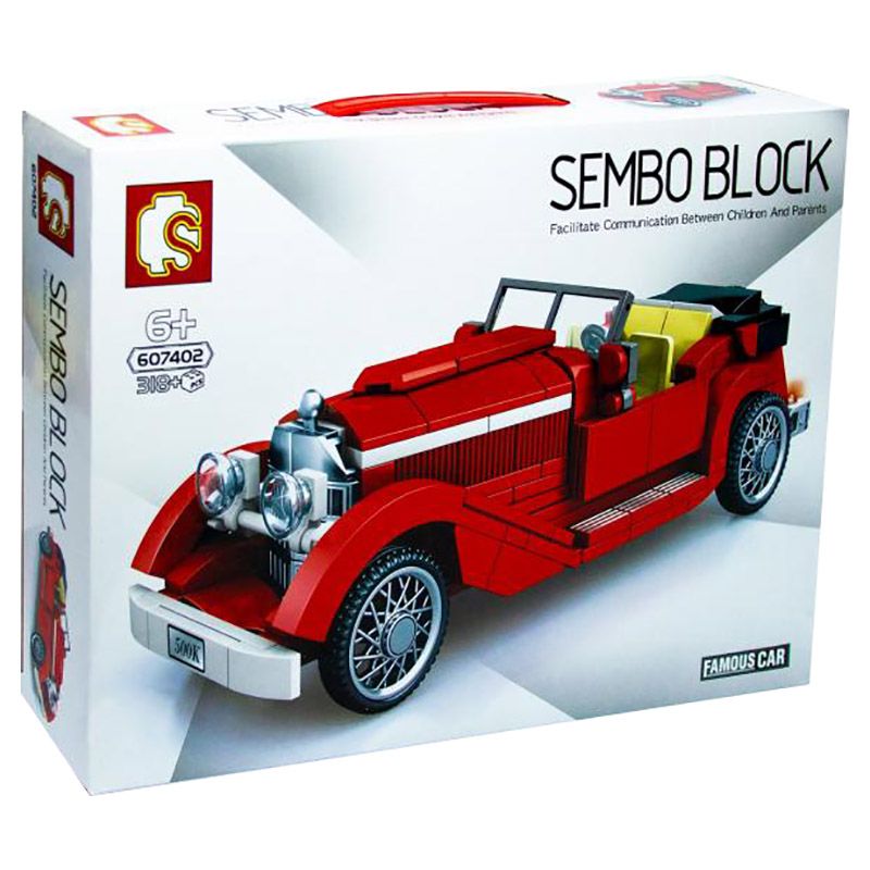 Sembo - Classic Passion Car Building Blocks - 318 Pcs - Red