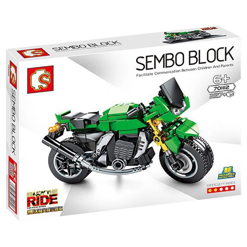 Sembo - Komoxohi Scooter Building Blocks - 227+ Pcs - Green