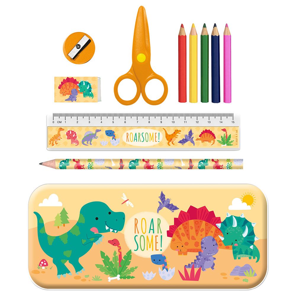 Robert Frederick - Stationery Tin Set - Dinosaur