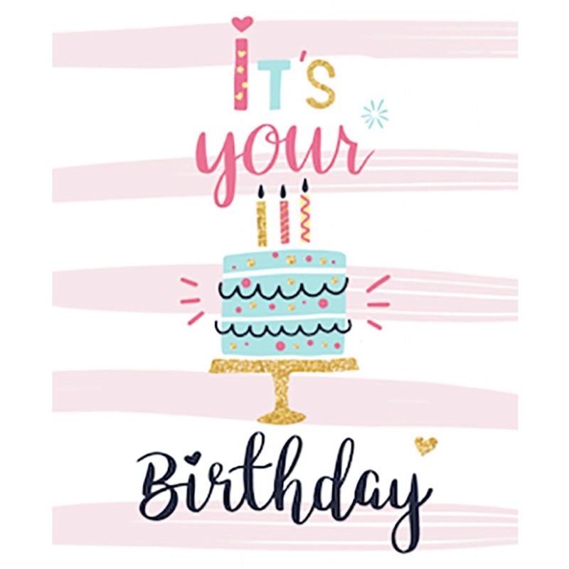 Pinak - Striped It's Your Birthday A6 Card