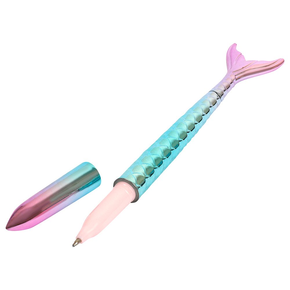 Pinak Sparkles - Two Shades Mermaid Pen - Pink And Green