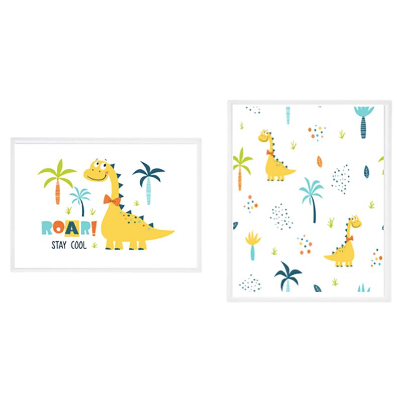 Pinak - A4 Two Set Nursery Prints - Dinosaur Theme