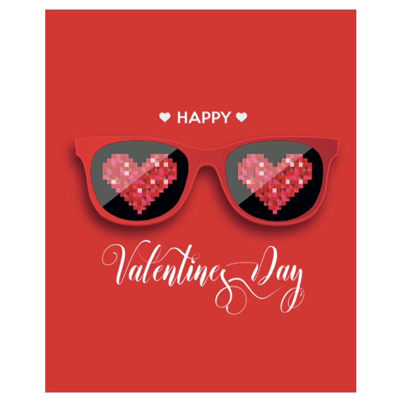 Pinak - Happy Valentin's Day Glasses 