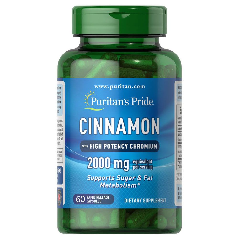 Puritan Pride - Cinnamon Complex w/ High Potency Chromium - 60 Capsules