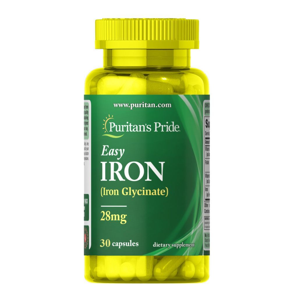 Puritan Pride - Easy Iron 28mg - 30 Capsules