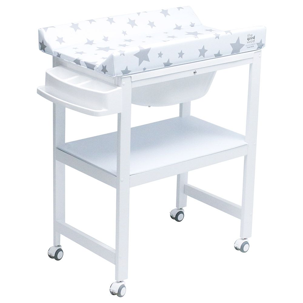 Plastimyr - White Overbide Babybath - Grey Stars (Exclusive)