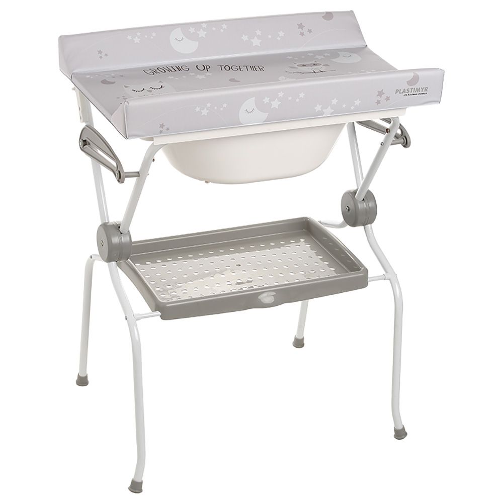 Plastimyr - Standing Bath & Changing Table - Owl Grey (Exclusive)