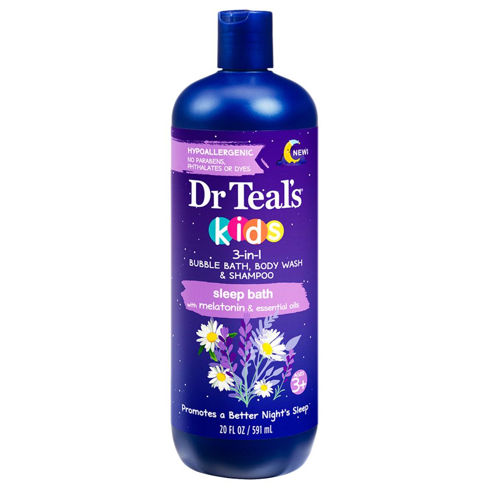 Dr Teal's - Kids Sleep Bubble Bath, Body Wash & Shampoo - 591 ml