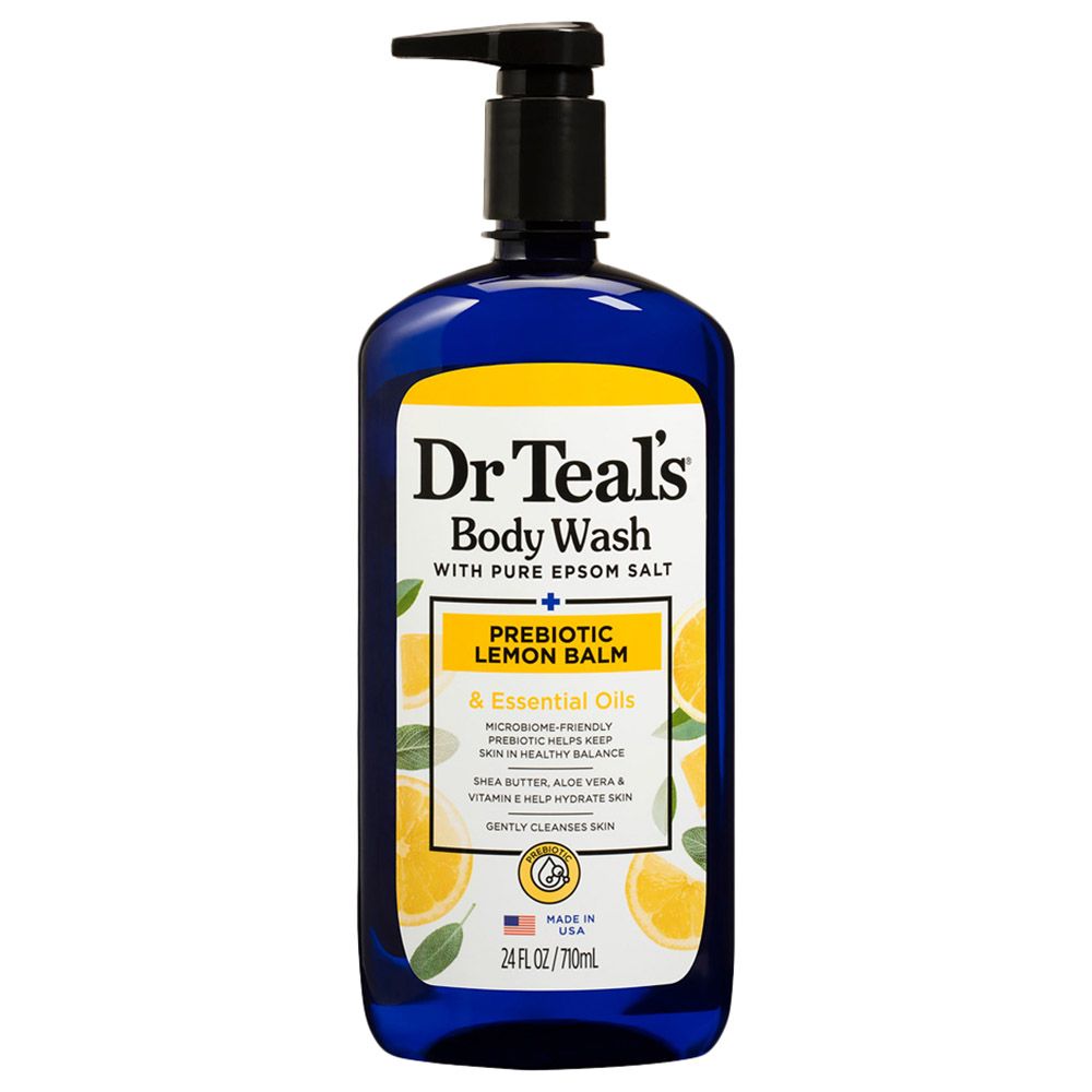 Dr Teal's - Prebiotic Lemon Balm Epsom Salt Body Wash - 710 ml