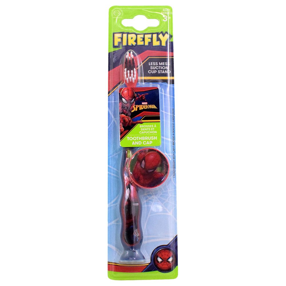 Firefly - Marvel Spider Man Sculpted Toothbrush & Cap