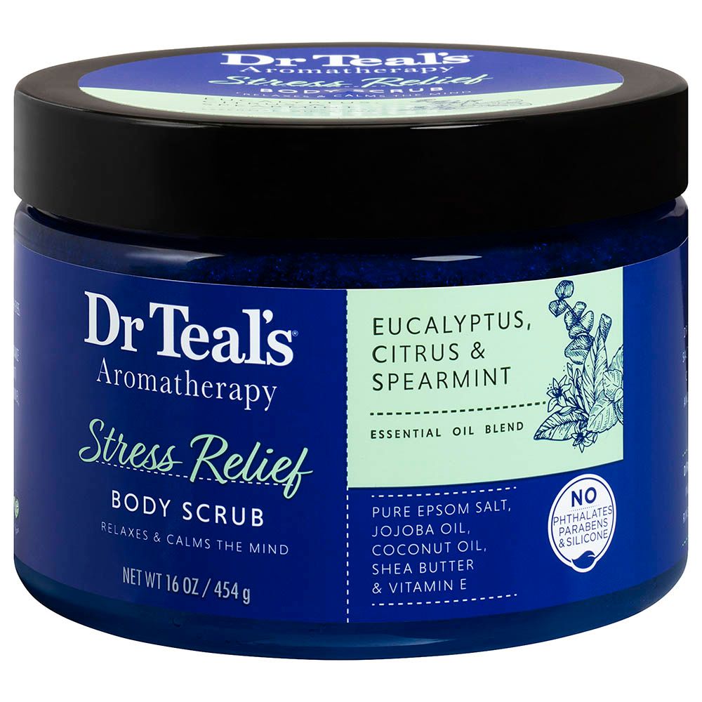 Dr Teal's - Citrus & Spearmint Stress Relief Body Scrub 454g