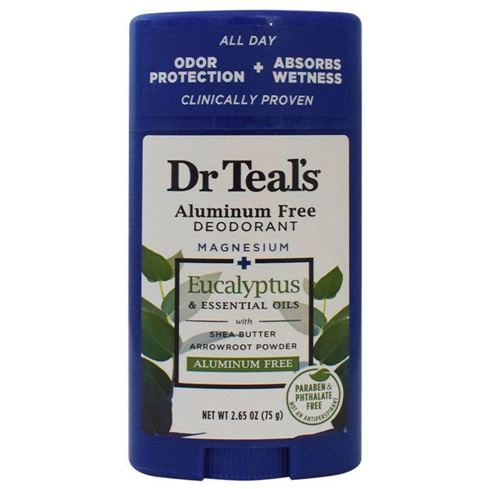 Dr Teal's - Eucalyptus Aluminium Free Deo 75g