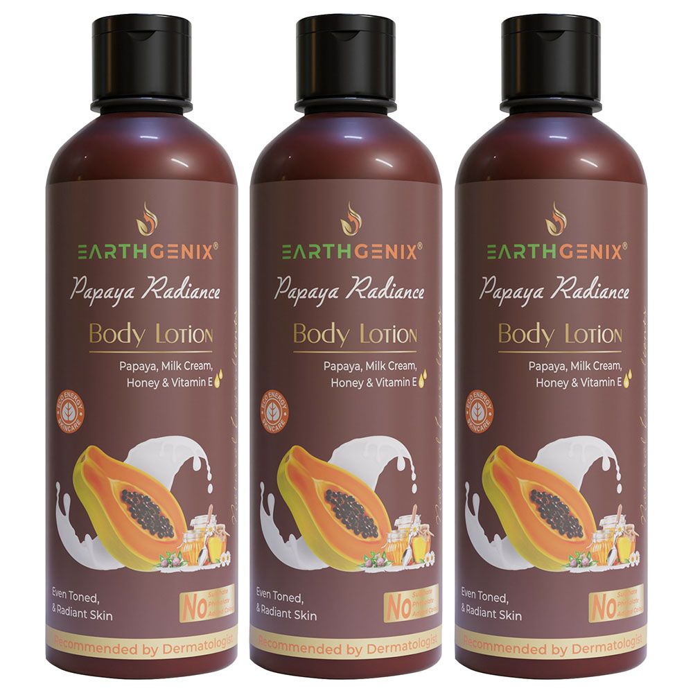 Earthgenix - Papaya Body Lotion - 300ml - 3pcs