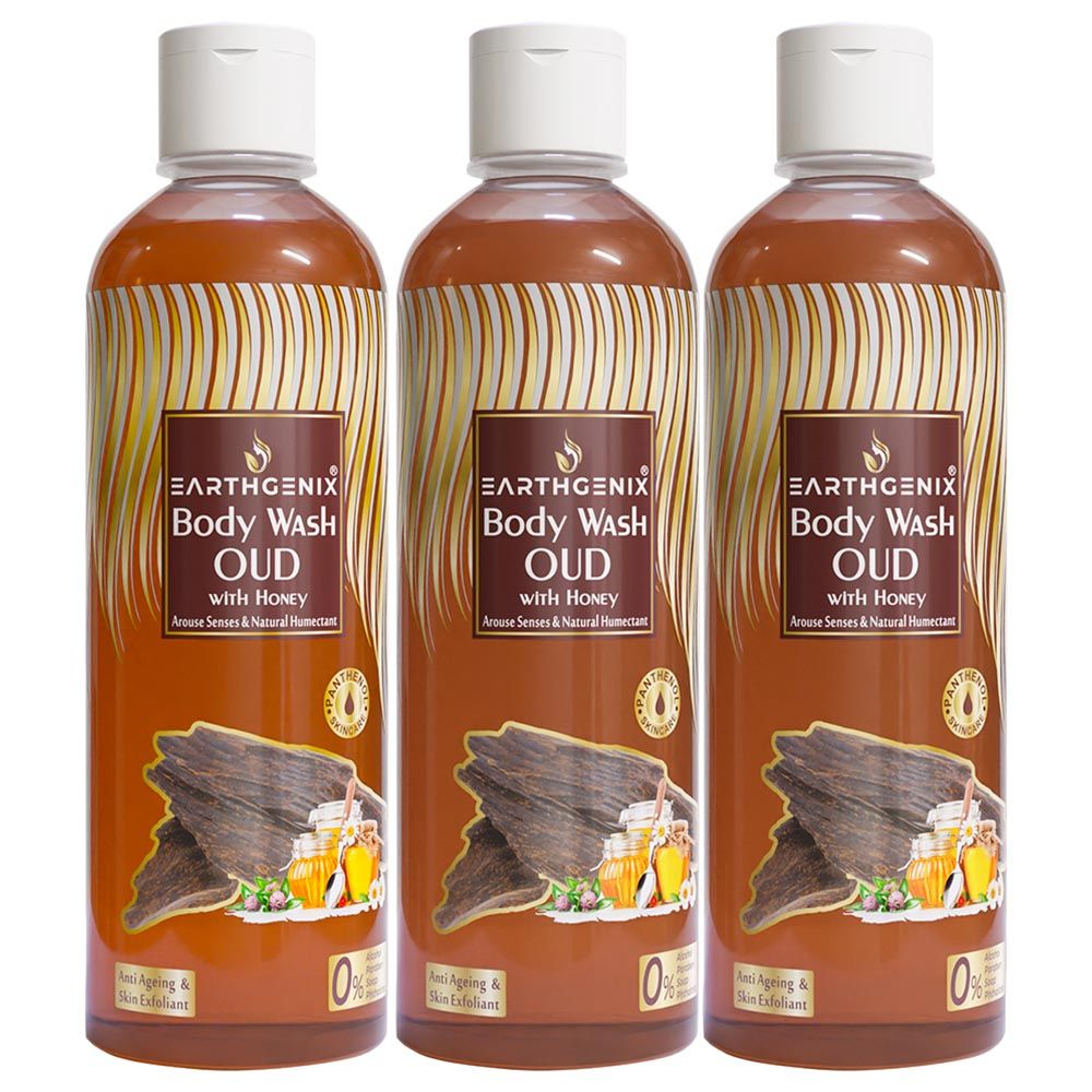 Earthgenix - Oud With Honey Bodywash - 300ml - 3pcs