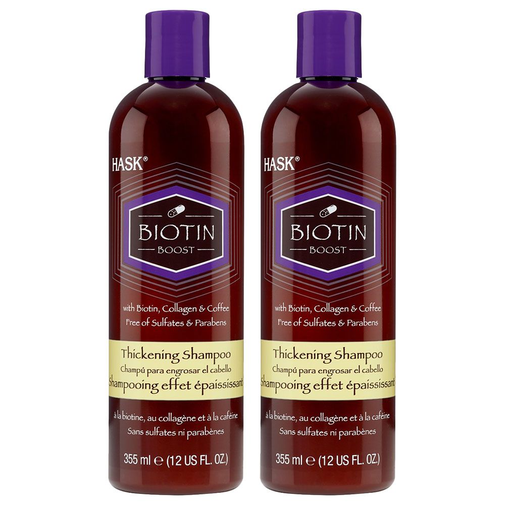 Hask Biotin Shampoo 355ml x2 Dual Pack