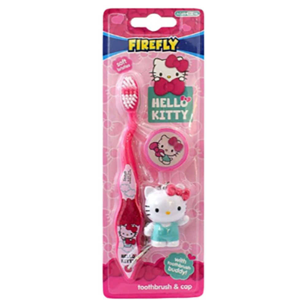 Hello Kitty - Toothbrush With Cap and Toy - Assorted 1pc