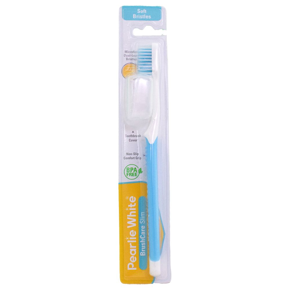 Pearlie White - Brush Care Slim Soft Tooth Brush - Blue