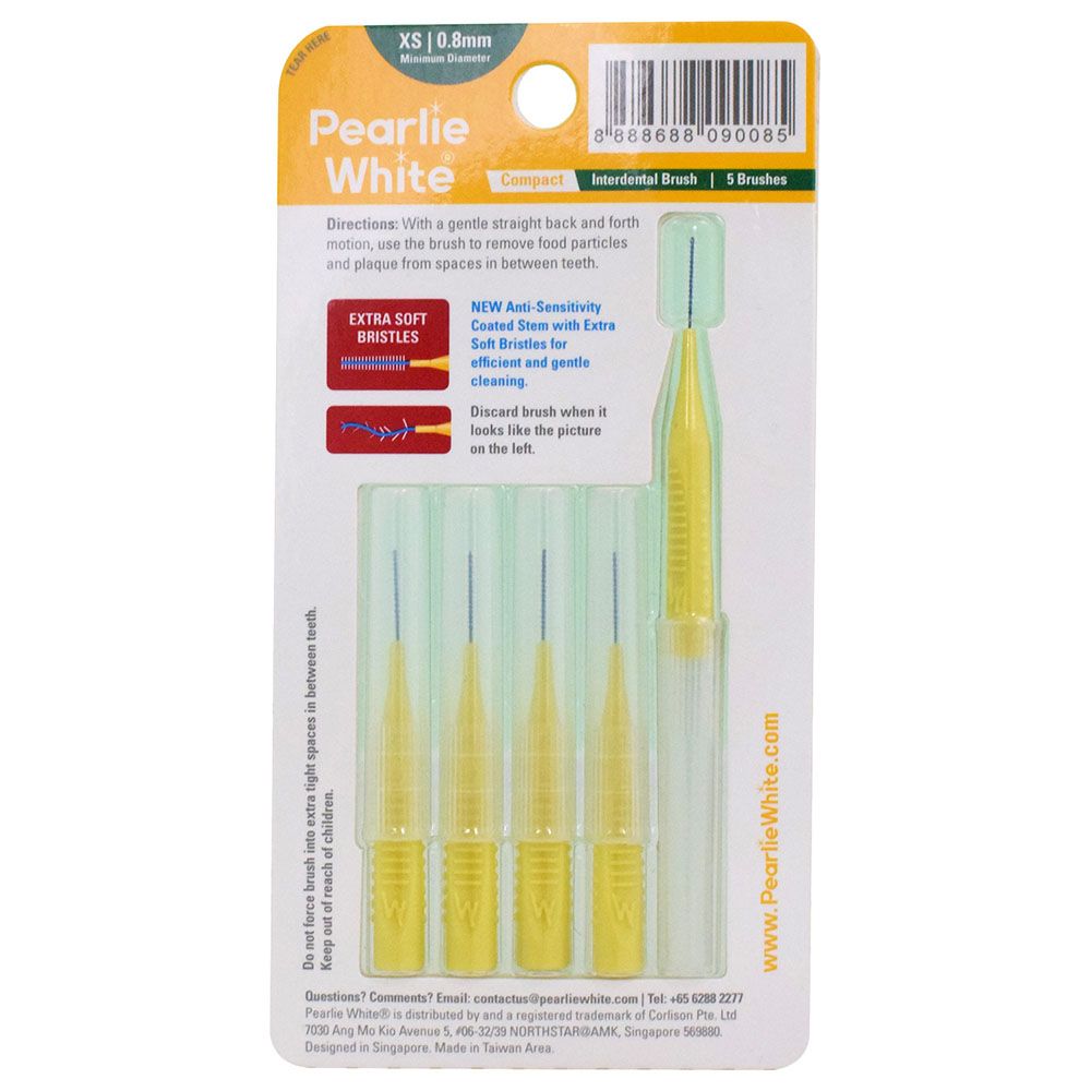 Pearlie White - Compact Interdental Brush XS - 5pcs