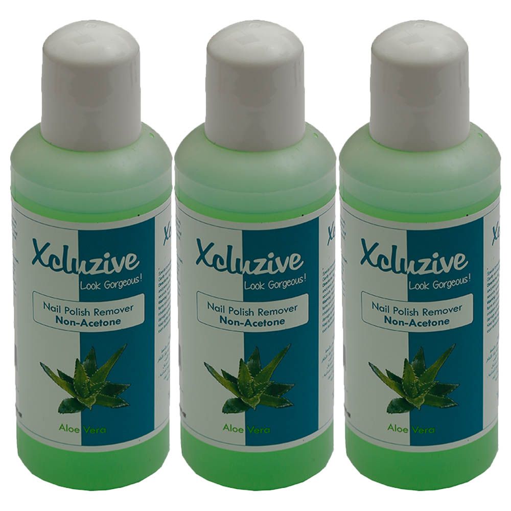 Xcluzive - Nail Polish Remover Aloevera 120ml Pack Of 3