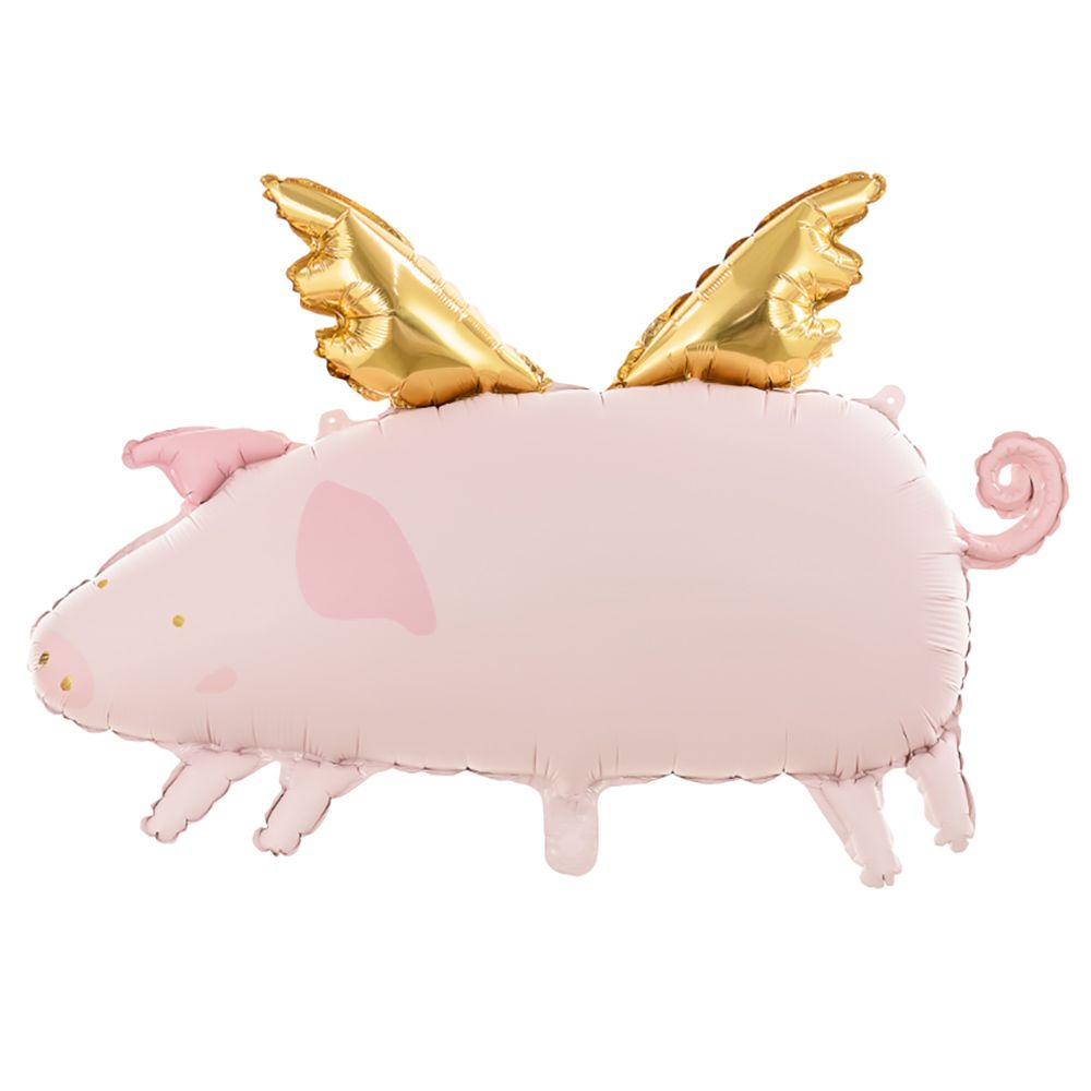 Party Deco - Foil Balloon - Pig - Pink