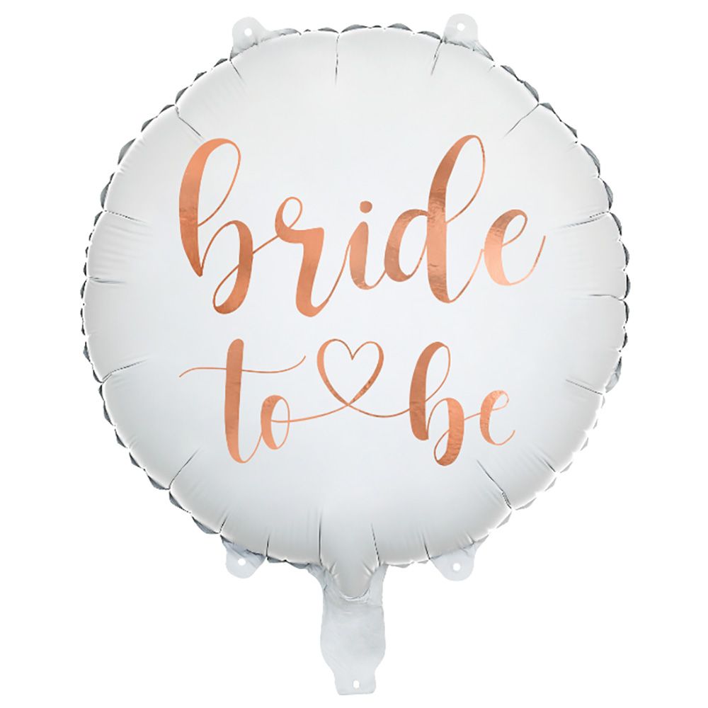 Party Deco - Bride To Be Foil Balloon - 45Cm - White