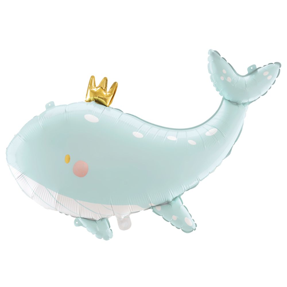 Party Deco - Foil Balloon - Whale - Sky Blue