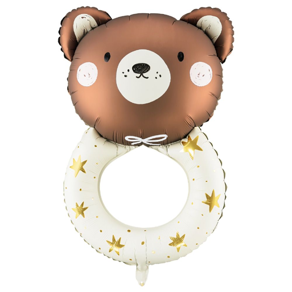 Party Deco - Foil Balloon - Teddy Rattle