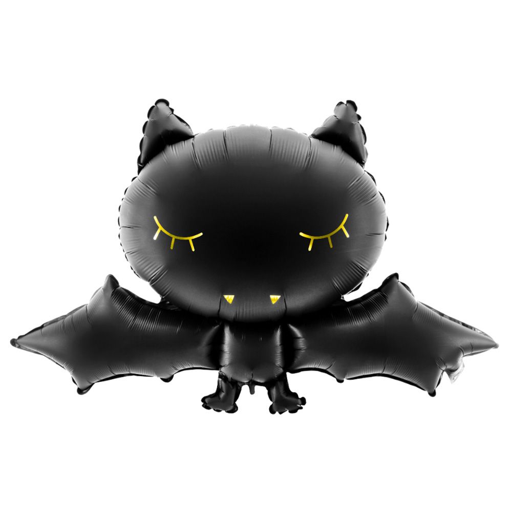 Party Deco - Foil Balloon - Bat - Black/Gold