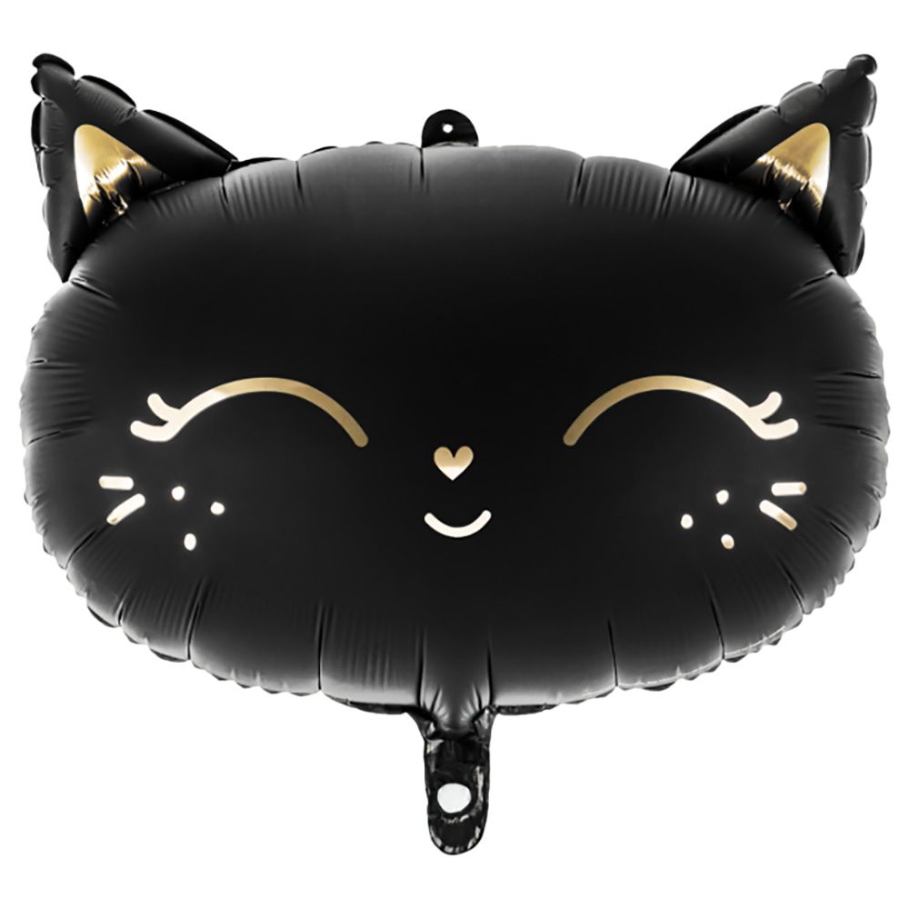 Party Deco - Foil Balloon - Cat - Black