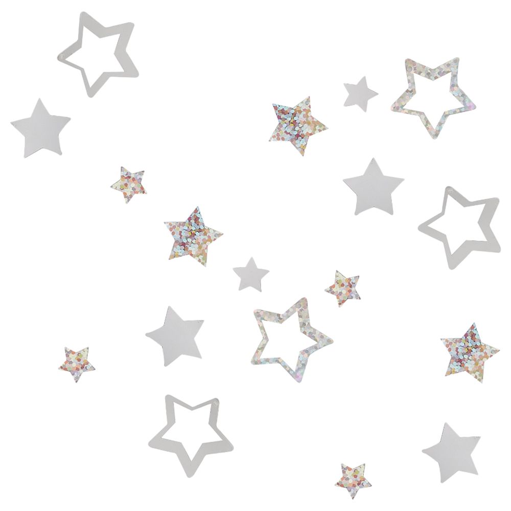 Ginger Ray - Star Shaped Glitter Confetti - 13g - Silver