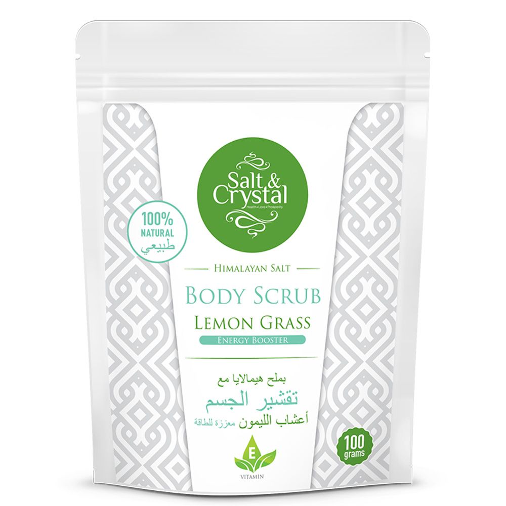 Salt & Crystal - Lemongrass Himalyan Salt Body Scrub 100g