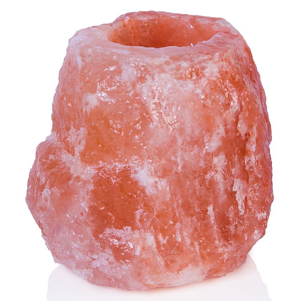 Salt & Crystal - Natural Shape Himalayan Candle Holder