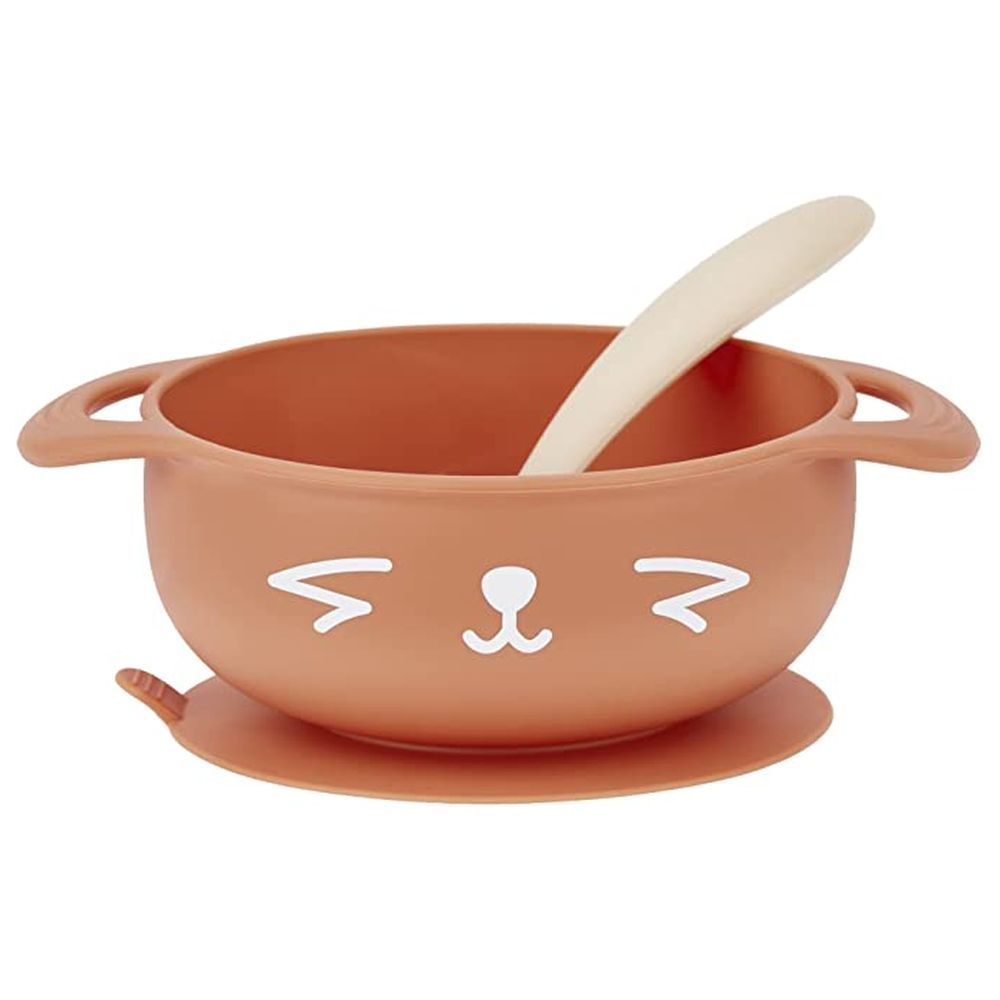 Babymoov - Silicone Bowl & Spoon Weaning 2pc-Set - Peach