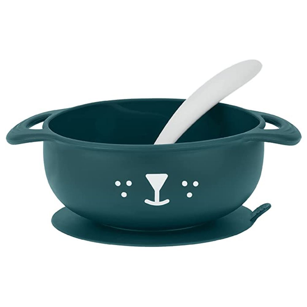 Babymoov - Silicone Bowl & Spoon Weaning 2pc-Set - Blue