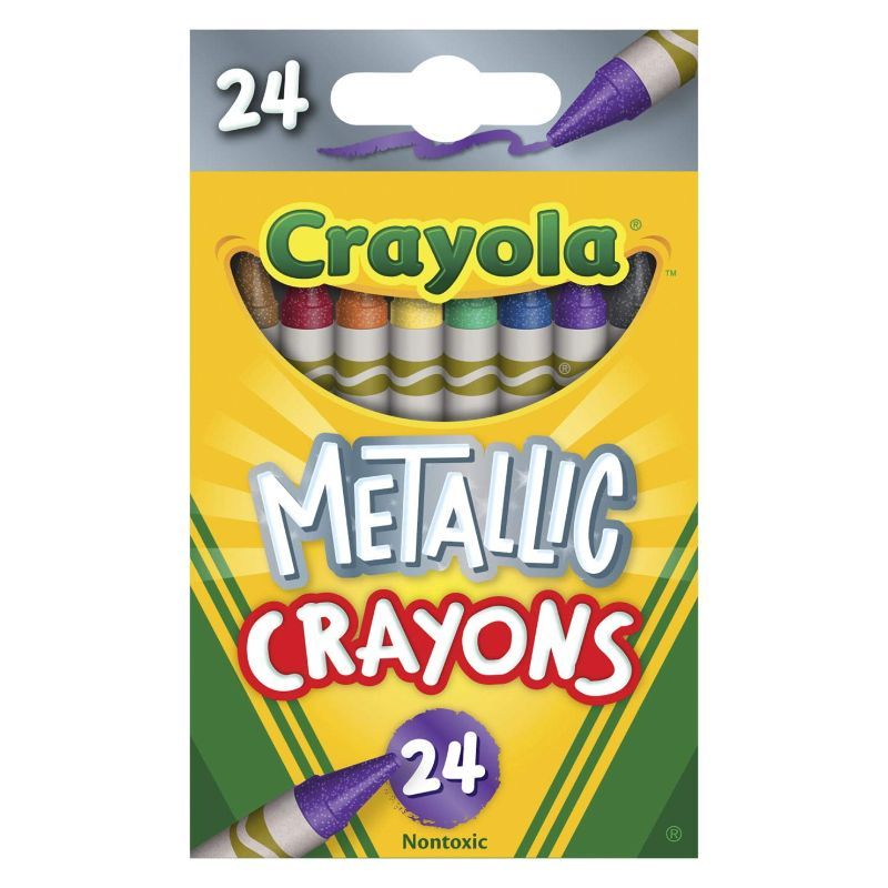 Crayola - 24 Metallic Crayons