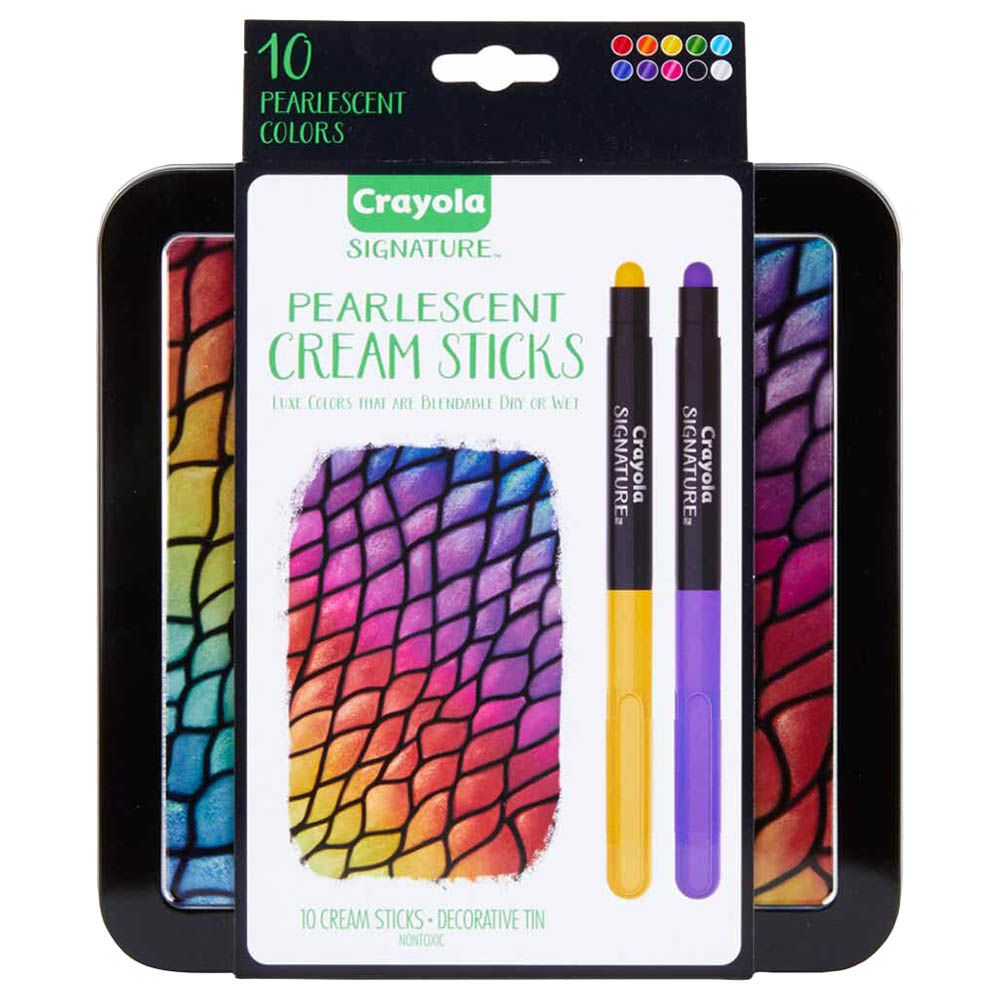 Crayola - Signature Pearlescent Cream Sticks - 10pcs