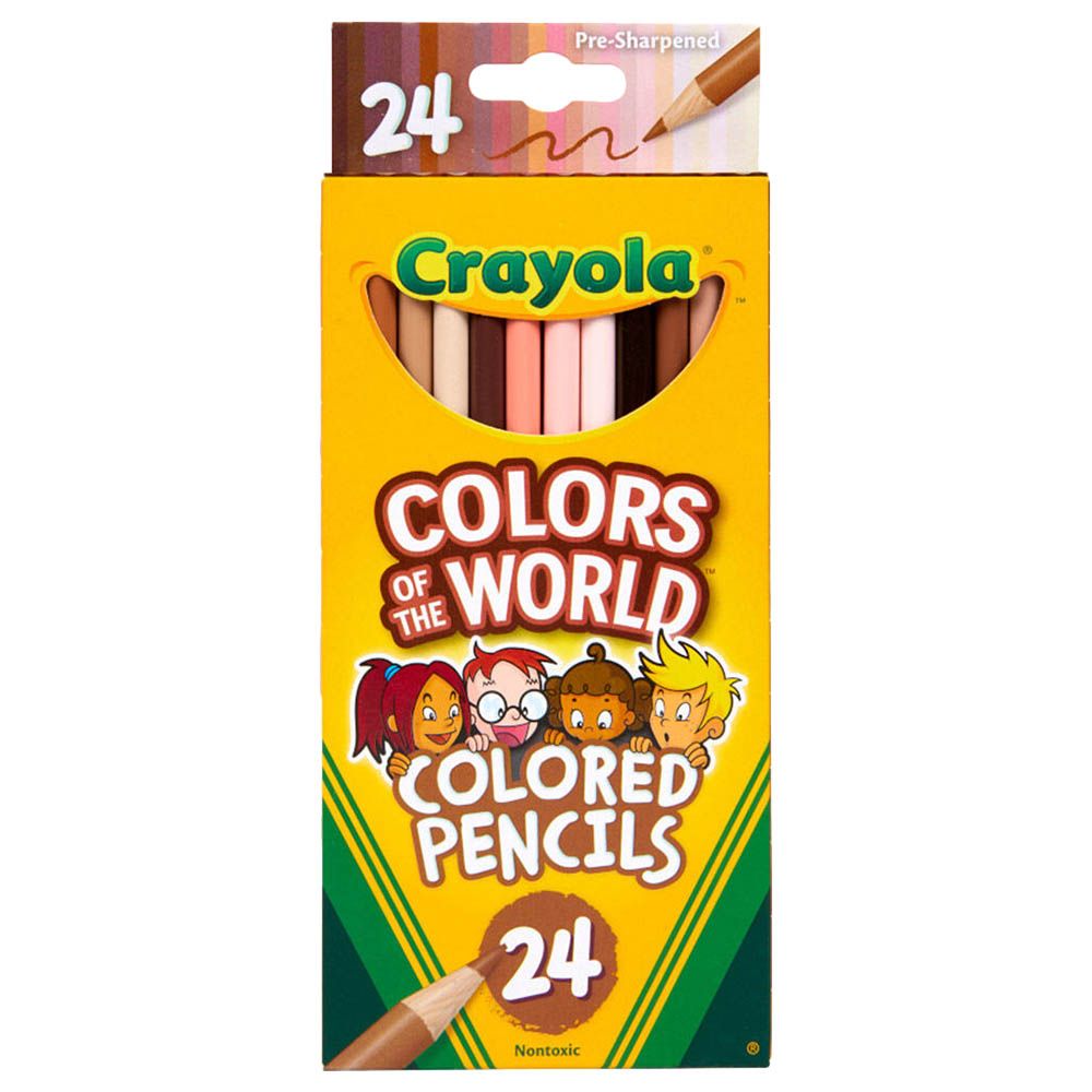 Crayola - Colors Of The World Colored Pencils - Skin Tone - 24pcs