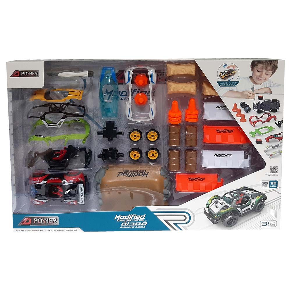 D-Power - 1:32 DIY Race Car - 35 pcs