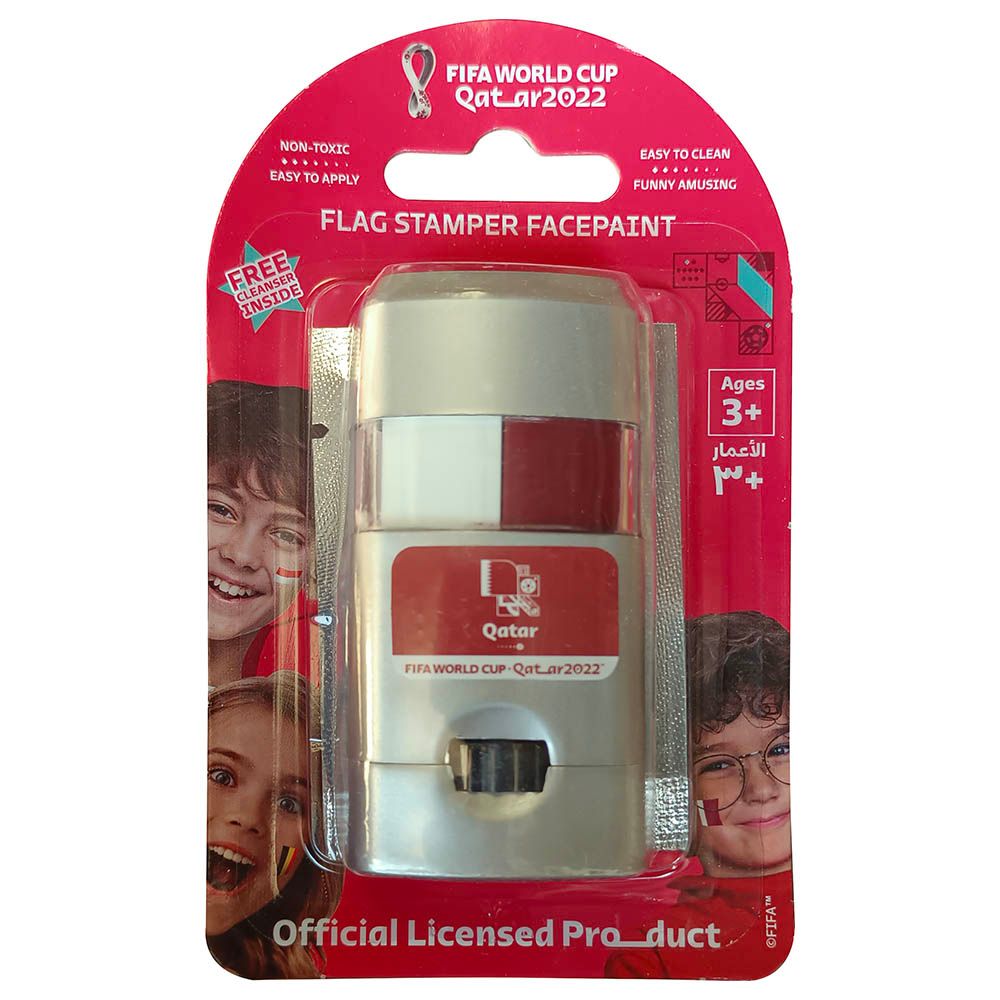 Fifa - Flag Stamper Face Paint w/ Removing Cream - Qatar