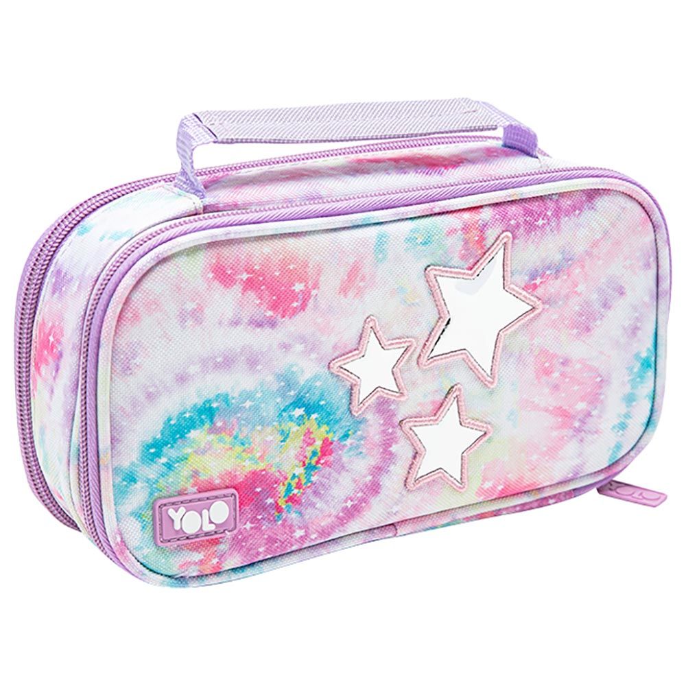 Yolo - Suitcase Pencil Case - Tie Dye Stars