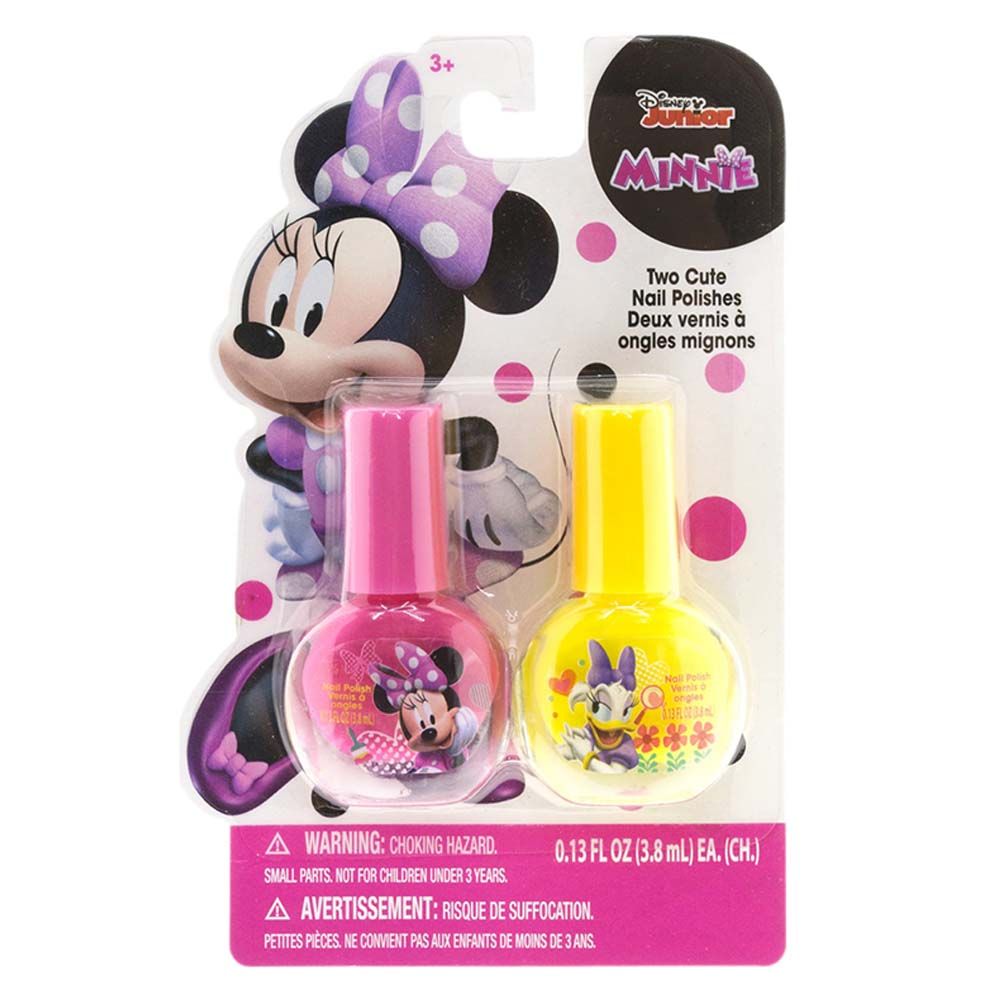 Minnie Mouse - Nail Polish - Pink & Yellow