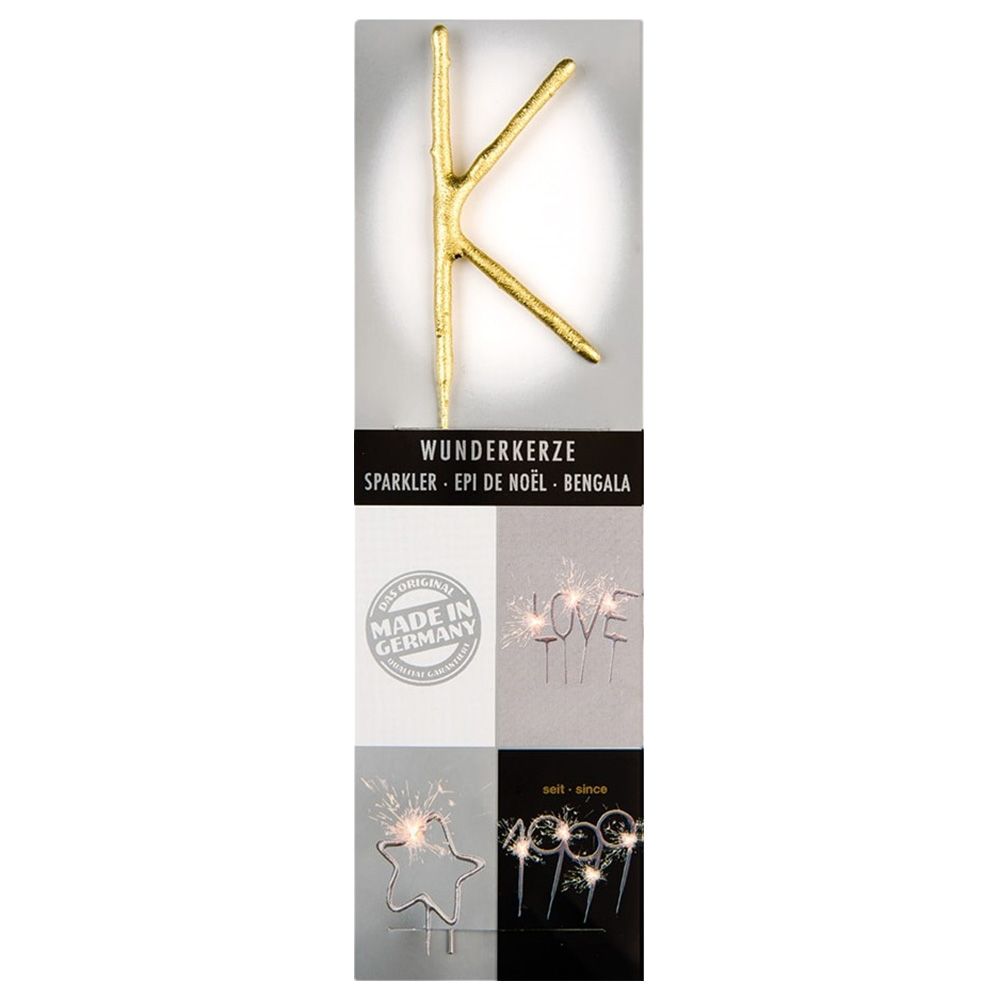 Wondercandle - Sparkler Candle K - Gold