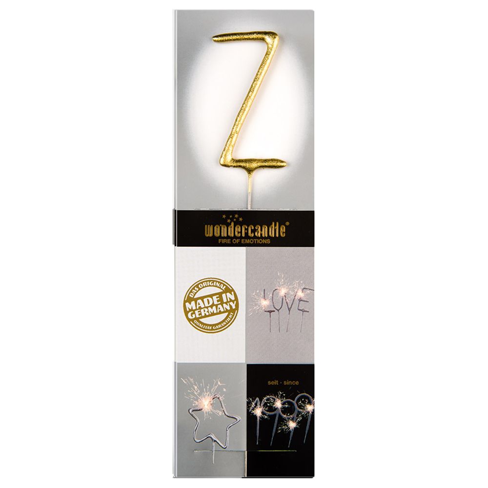 Wondercandle - Sparkler Candle Z - Gold