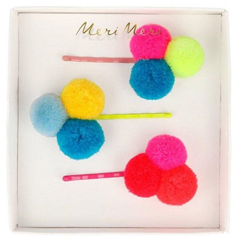 Meri Meri - Pompom Hair Slides 