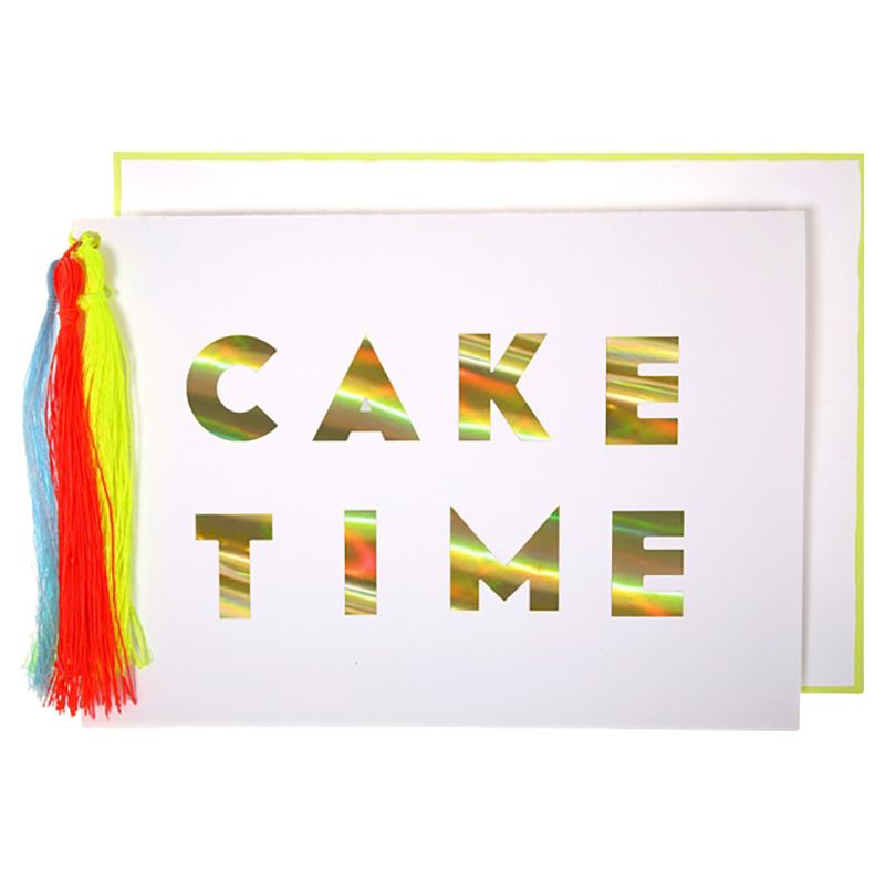 Meri Meri - Cake Time Tasselled Card