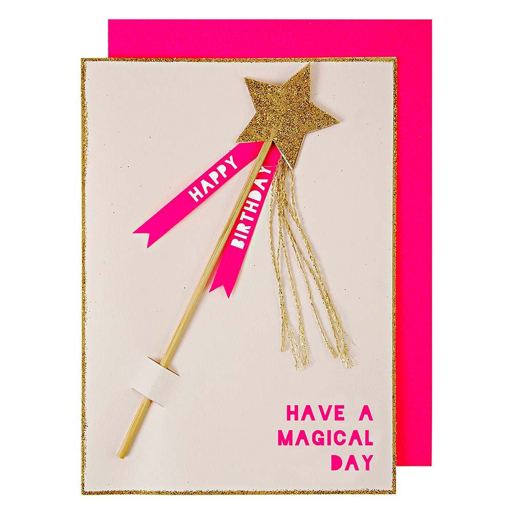 Meri Meri - Magic Wand Birthday Card