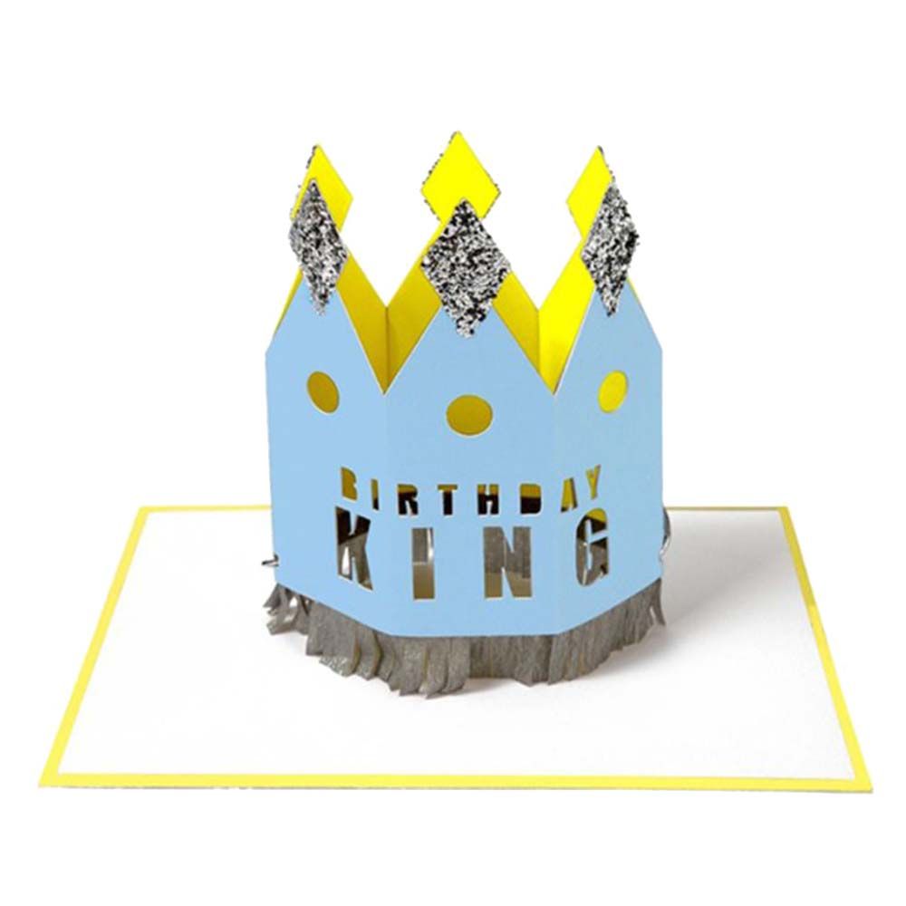 Meri Meri - Crowned Birthday King Greeting Card